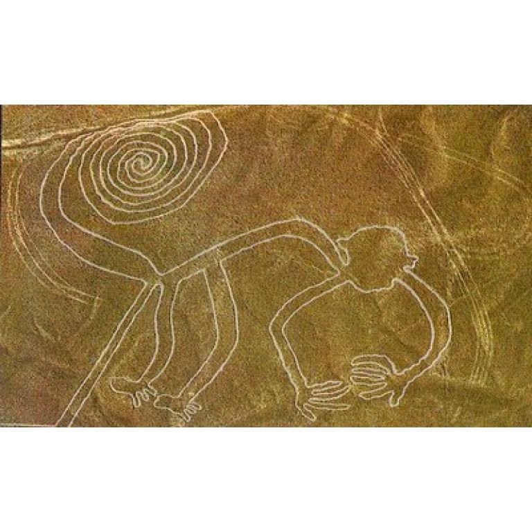 Misteriosas figuras en el valle de Nazca, Per.