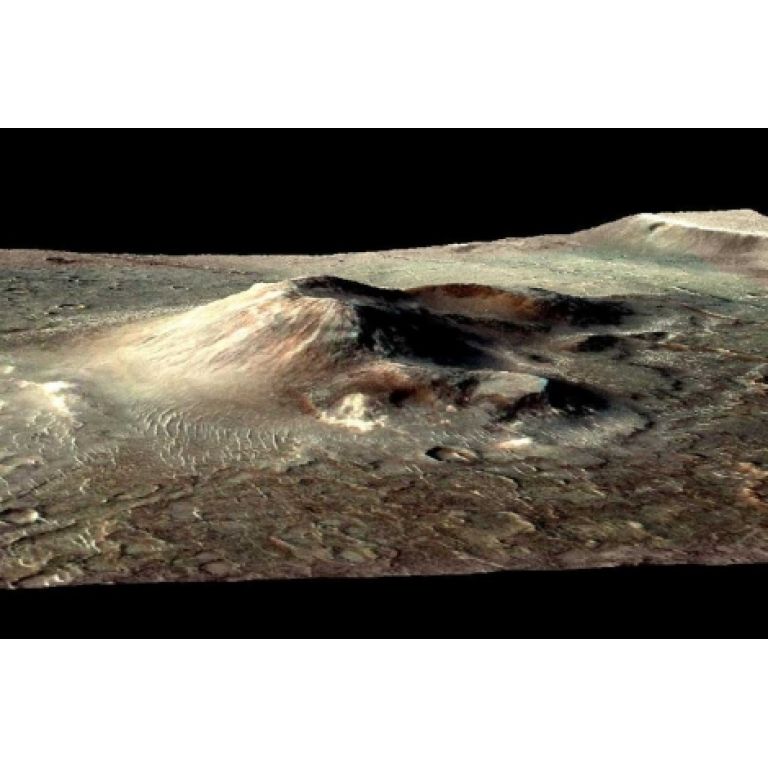 Un volcn que pudo ser habitable en Marte