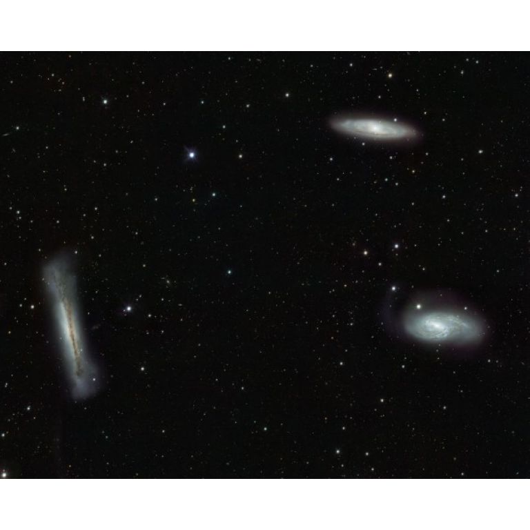 Imperdible: Tres galaxias fotografiadas al mismo tiempo