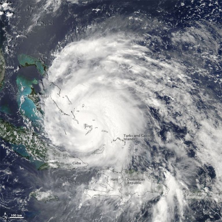El Huracán Irene visto desde el espacio