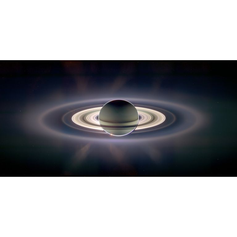 Imagen sorprendente de Saturno
