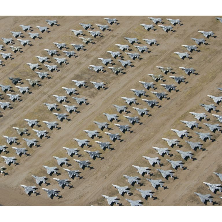 AMARC, el mayor cementerio de aviones del mundo.
