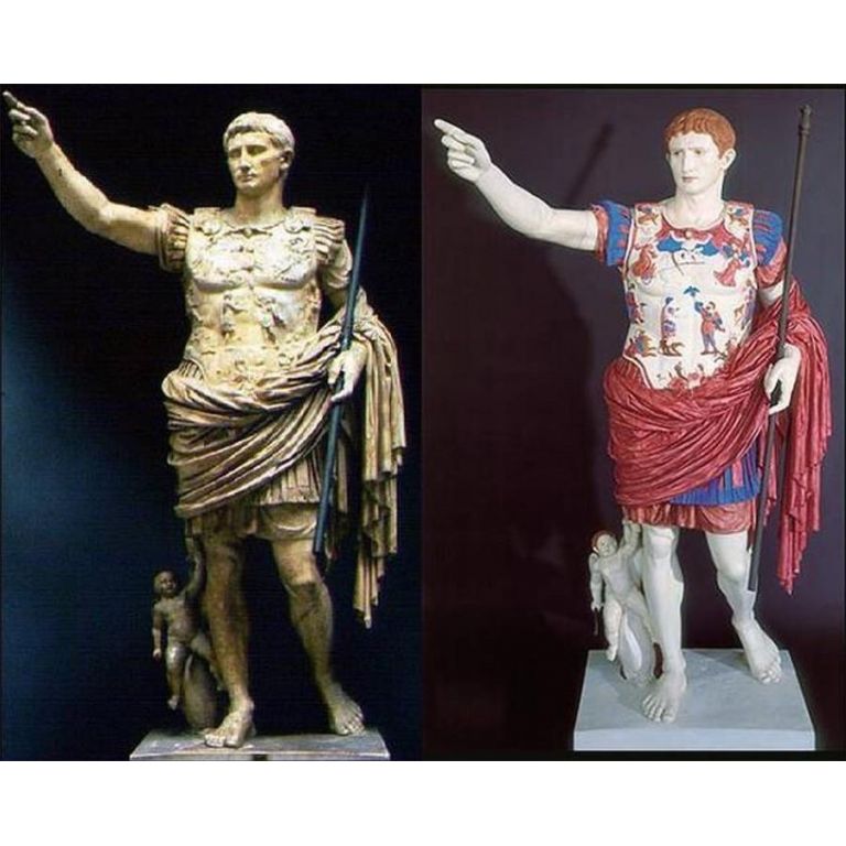 Se sacan los colores a antiguas estatuas romanas