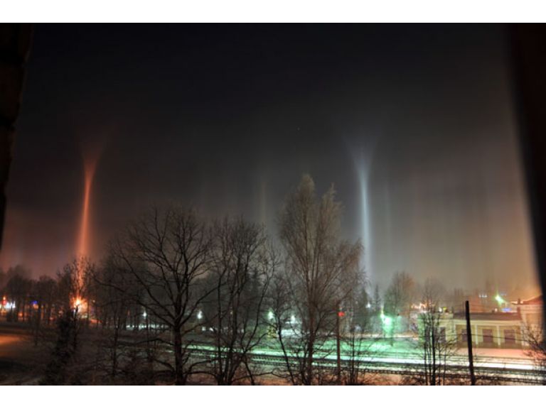Los pilares de luz natural que sostienen el cielo de Sigulda.