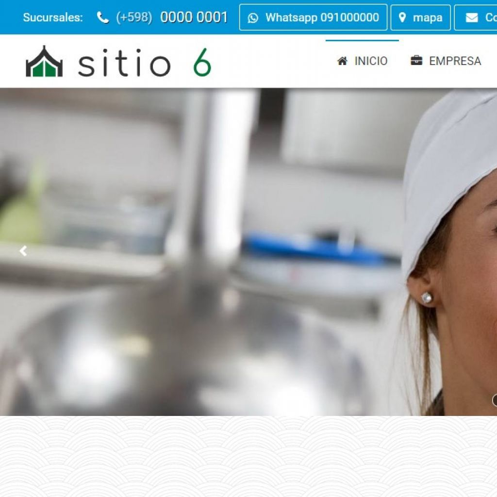 Template de diseño web para restaurante. Su página web profesional.