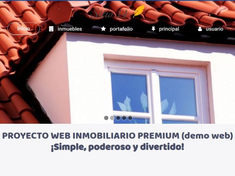 Template diseño web inmobiliaria online. - DEMO 14 . Sitio web inmobiliaria