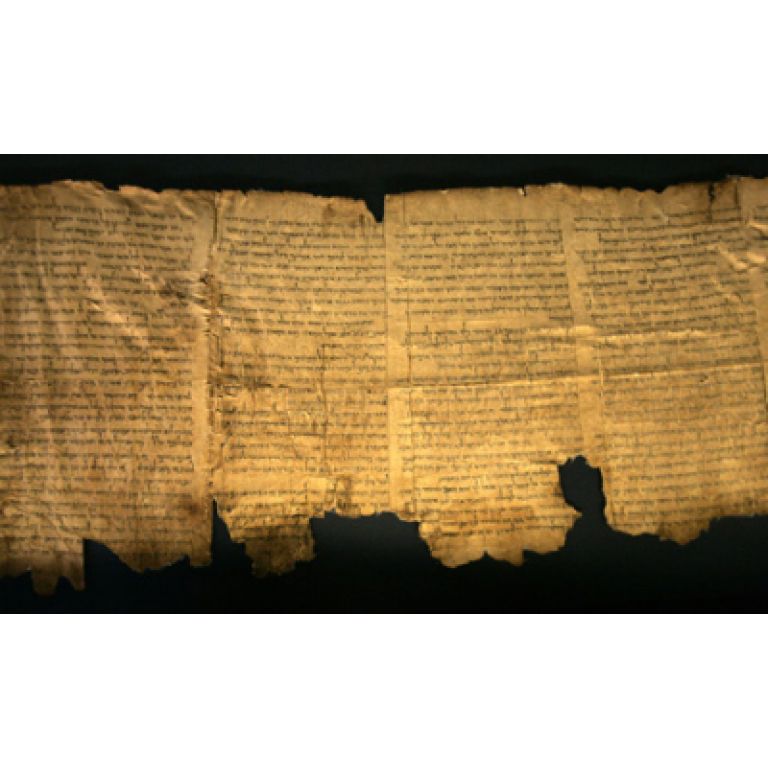 Los manuscritos del mar Muerto.