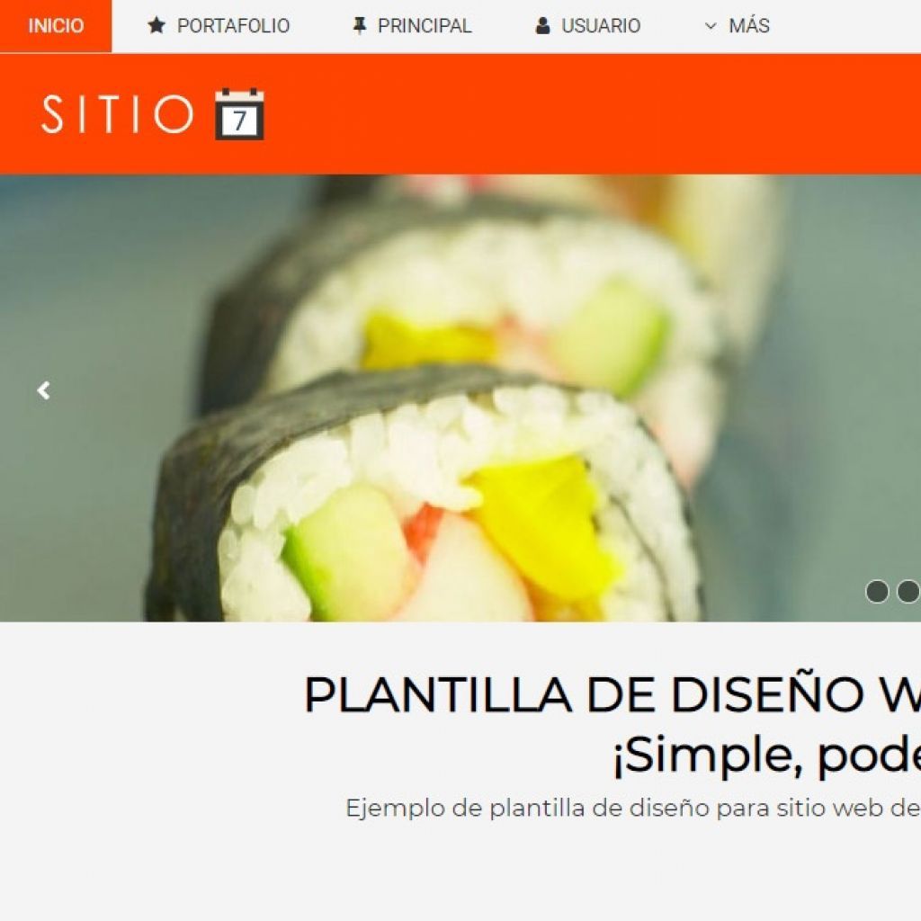 Diseño página web restaurante demo.